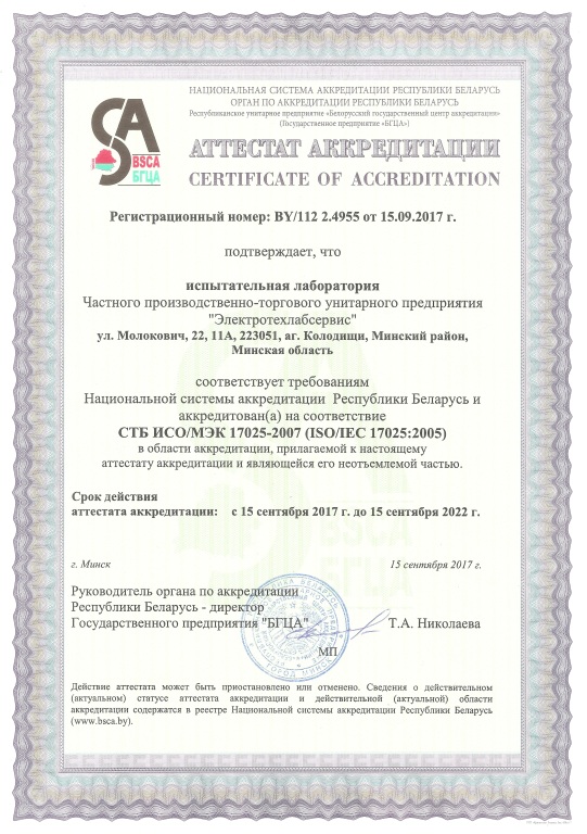 аттестат аккредитации ЧПТУП 